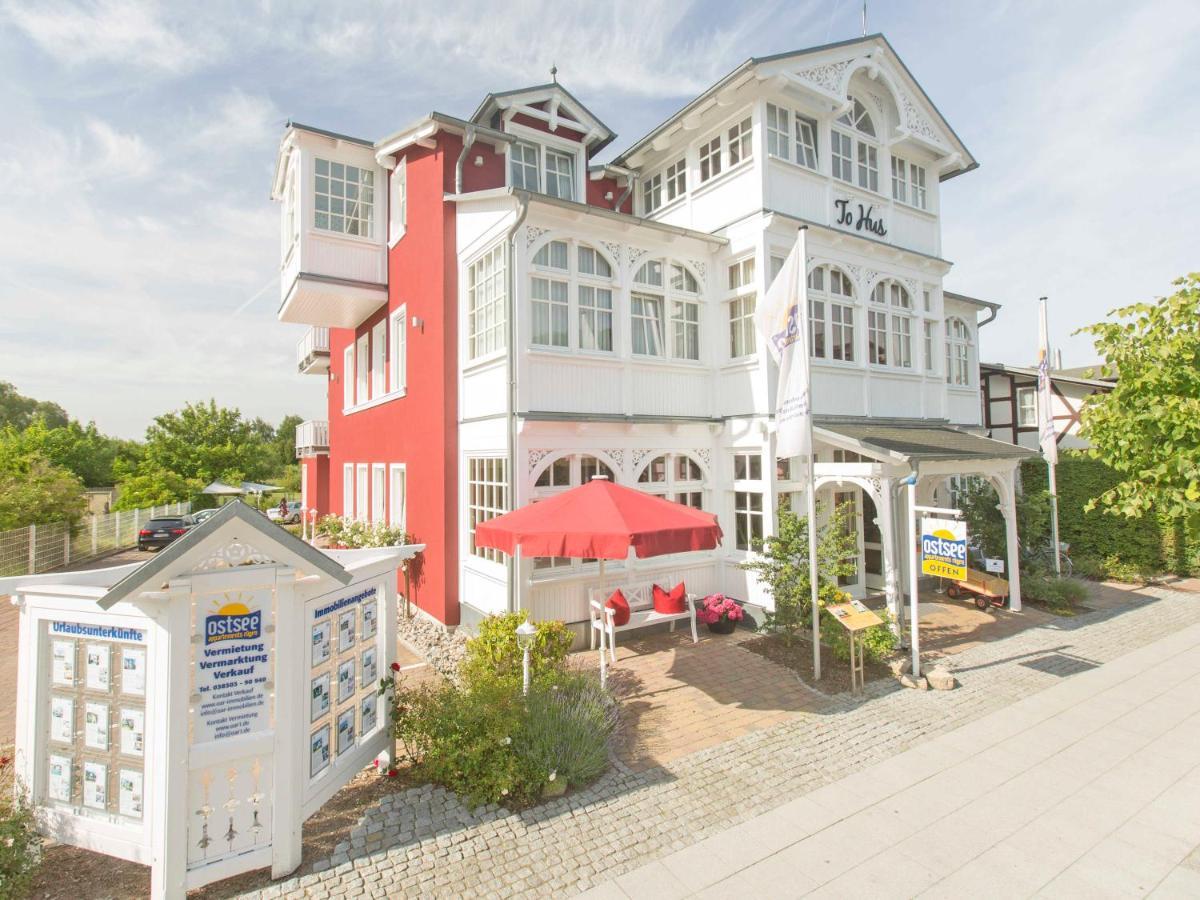 Villa "To Hus" In Sellin - Appartement 07 Im Dg Mit Kamin Und Balkon Esterno foto